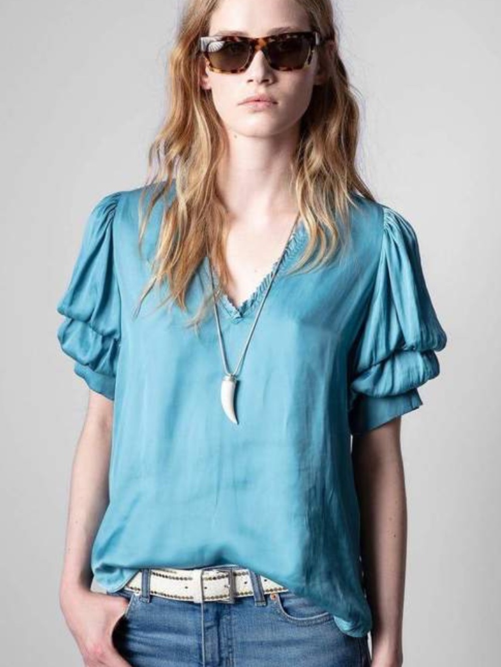 Zadig & Voltaire “Taste” Satin Top